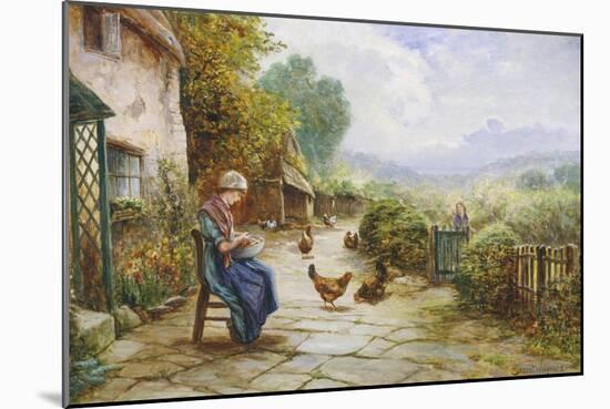 Peeling Potatoes-Ernest Walbourn-Mounted Giclee Print