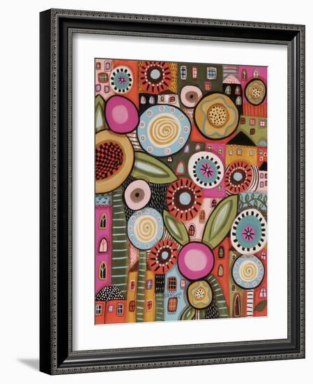 Peeping Houses 1-Karla Gerard-Framed Giclee Print