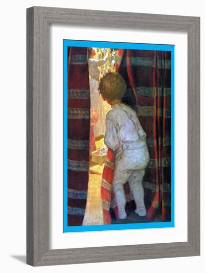 Peeping Into the Parlor-Jessie Willcox-Smith-Framed Art Print