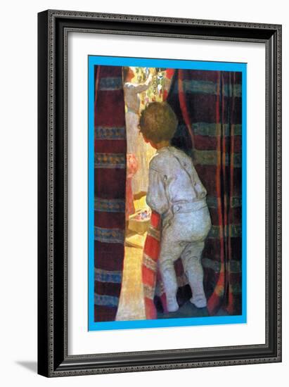 Peeping Into the Parlor-Jessie Willcox-Smith-Framed Art Print