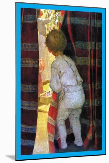 Peeping Into the Parlor-Jessie Willcox-Smith-Mounted Art Print