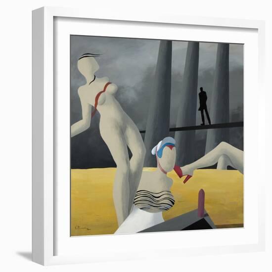 Peeping V-Vaan Manoukian-Framed Art Print