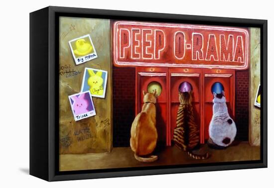 Peepshow-Lucia Heffernan-Framed Stretched Canvas