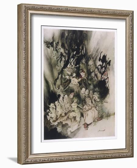 Peer Gynt, Troll Dance-Arthur Rackham-Framed Art Print