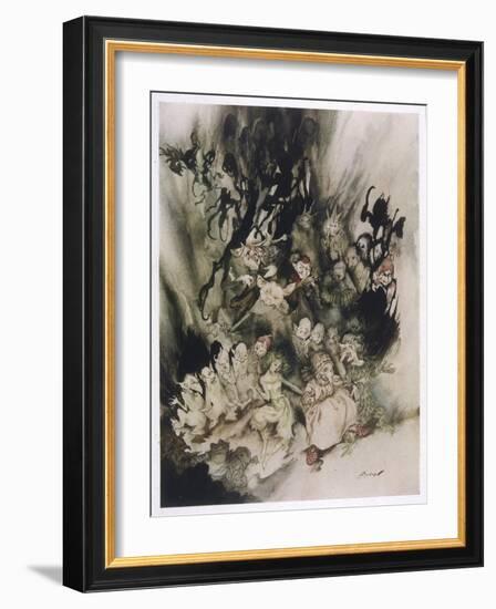 Peer Gynt, Troll Dance-Arthur Rackham-Framed Art Print