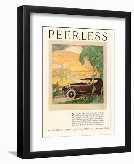 Peerless, Magazine Advertisement, USA, 1924-null-Framed Giclee Print