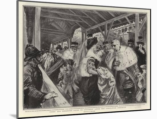 Peers and Peeresses Going to Luncheon after the Coronation Ceremony-Charles Paul Renouard-Mounted Giclee Print