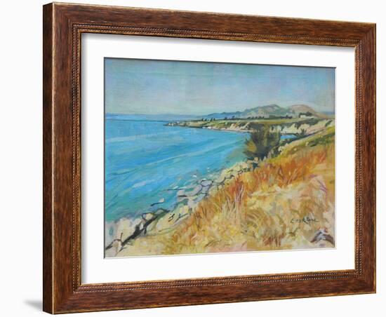 Pefkos Bay, Rhodes-John Erskine-Framed Giclee Print