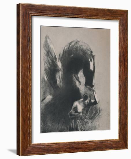 'Pegasus Captive', 1889, (1946)-Odilon Redon-Framed Giclee Print