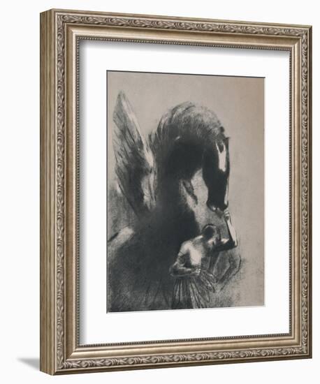 'Pegasus Captive', 1889, (1946)-Odilon Redon-Framed Giclee Print