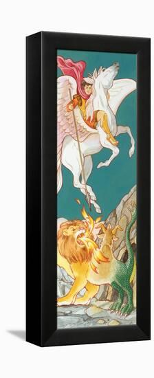 Pegasus, Greek Mythology-Encyclopaedia Britannica-Framed Stretched Canvas