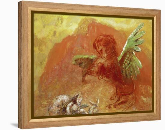 Pegasus Triumphant, 1905-Odilon Redon-Framed Premier Image Canvas