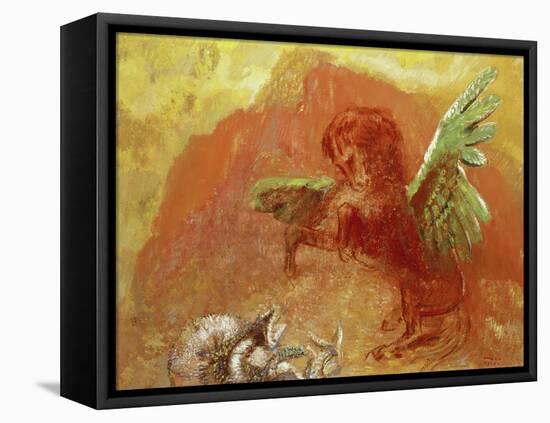 Pegasus Triumphant, 1905-Odilon Redon-Framed Premier Image Canvas