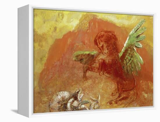 Pegasus Triumphant, 1905-Odilon Redon-Framed Premier Image Canvas