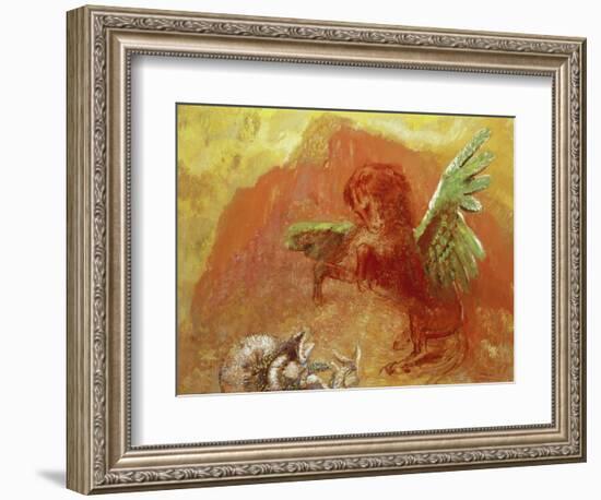 Pegasus Triumphant, 1905-Odilon Redon-Framed Giclee Print