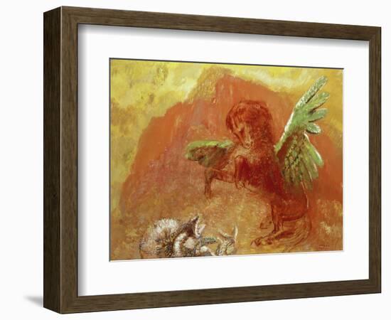 Pegasus Triumphant, 1905-Odilon Redon-Framed Giclee Print