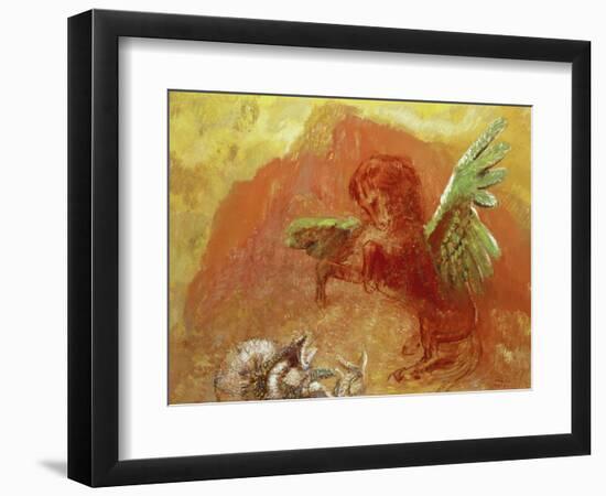 Pegasus Triumphant, 1905-Odilon Redon-Framed Giclee Print