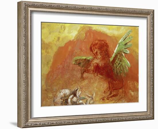 Pegasus Triumphant, 1905-Odilon Redon-Framed Giclee Print