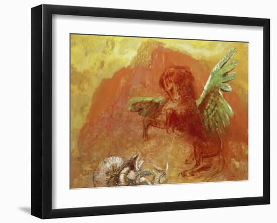 Pegasus Triumphant, 1905-Odilon Redon-Framed Giclee Print