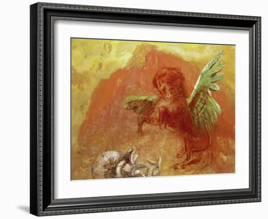 Pegasus Triumphant, 1905-Odilon Redon-Framed Giclee Print