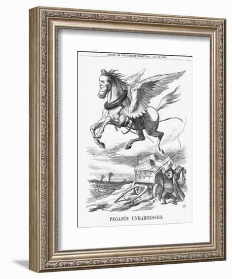 Pegasus Unharnessed, 1865-John Tenniel-Framed Giclee Print