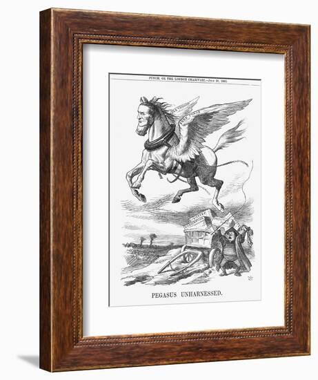 Pegasus Unharnessed, 1865-John Tenniel-Framed Giclee Print