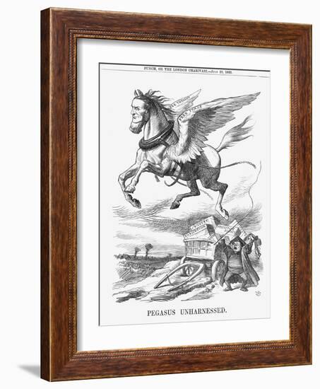 Pegasus Unharnessed, 1865-John Tenniel-Framed Giclee Print