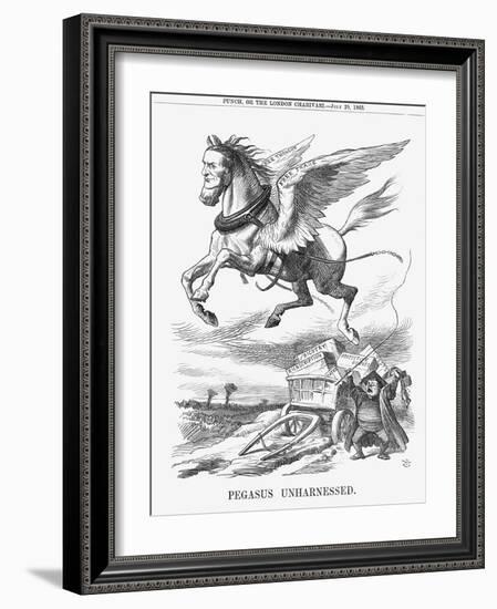 Pegasus Unharnessed, 1865-John Tenniel-Framed Giclee Print