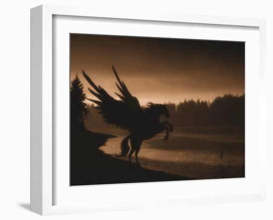 Pegasus-Julie Fain-Framed Art Print