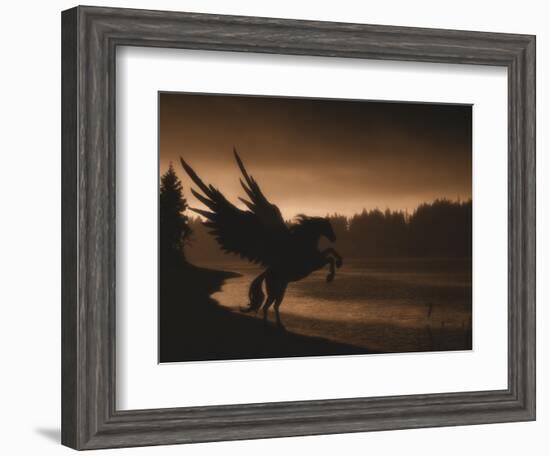 Pegasus-Julie Fain-Framed Art Print