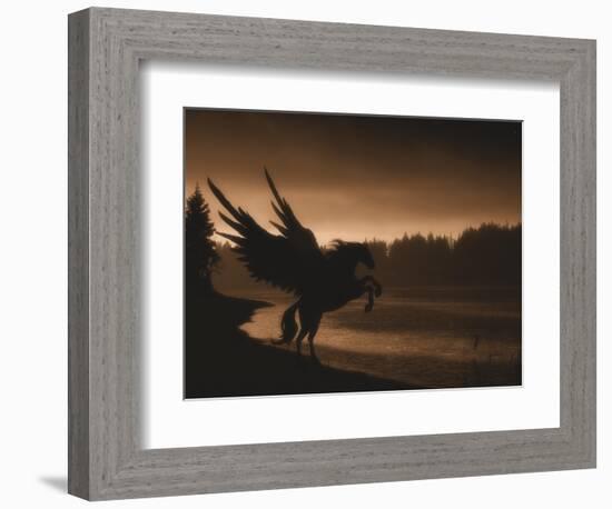 Pegasus-Julie Fain-Framed Art Print