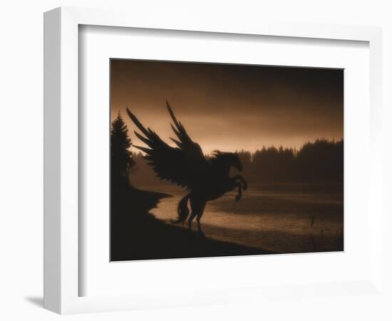 Pegasus-Julie Fain-Framed Art Print