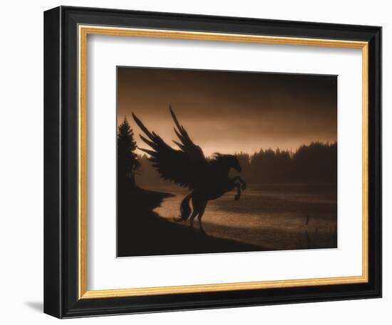 Pegasus-Julie Fain-Framed Art Print