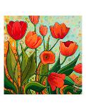 Coral Poppies-Peggy Davis-Art Print