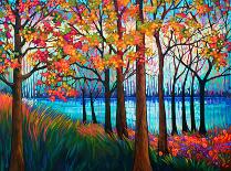 Autumn at the Pond-Peggy Davis-Stretched Canvas