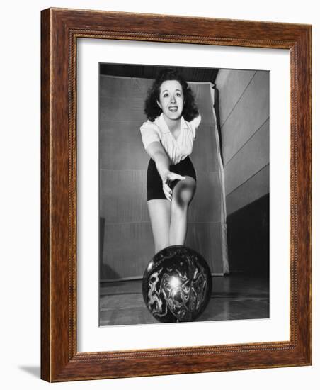 Peggy Moran, 10-Pin Bowl-null-Framed Photographic Print