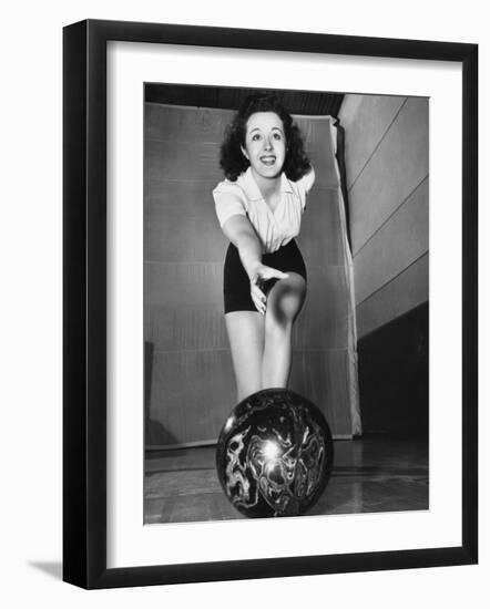 Peggy Moran, 10-Pin Bowl-null-Framed Photographic Print