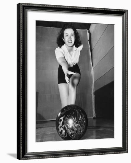 Peggy Moran, 10-Pin Bowl-null-Framed Photographic Print