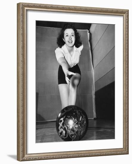 Peggy Moran, 10-Pin Bowl-null-Framed Photographic Print