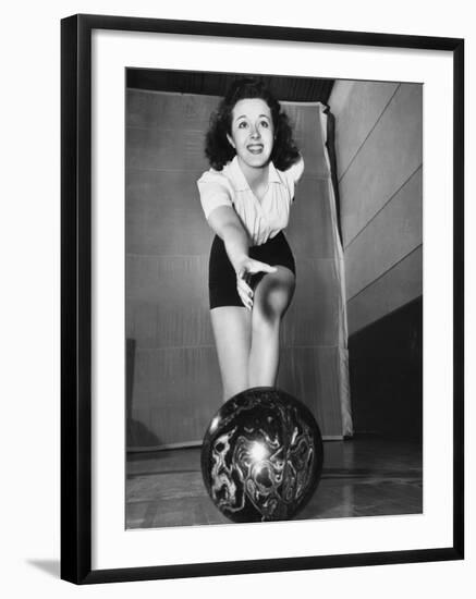 Peggy Moran, 10-Pin Bowl--Framed Photographic Print