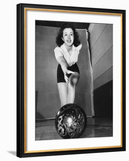 Peggy Moran, 10-Pin Bowl-null-Framed Photographic Print