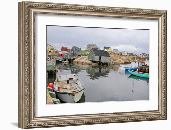 Peggy's Cove - Fishing Village-null-Framed Art Print