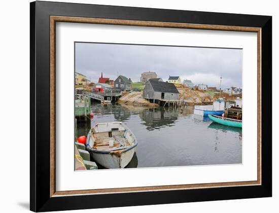 Peggy's Cove - Fishing Village-null-Framed Art Print