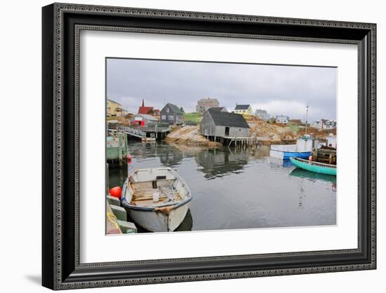 Peggy's Cove - Fishing Village-null-Framed Art Print