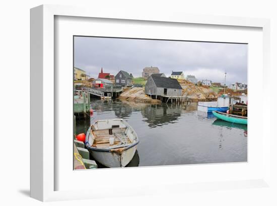 Peggy's Cove - Fishing Village-null-Framed Art Print