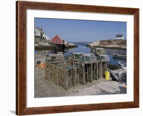 Peggy's Cove, Nova Scotia, Canada, North America-Ethel Davies-Framed Photographic Print