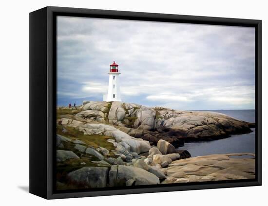 Peggy's Cove, NS-J.D. Mcfarlan-Framed Premier Image Canvas