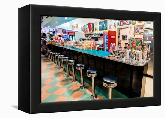 Peggy Sue's Americana Route 66 inspired diner in Yermo, California about eight miles outside of...-Joseph Sohm-Framed Premier Image Canvas