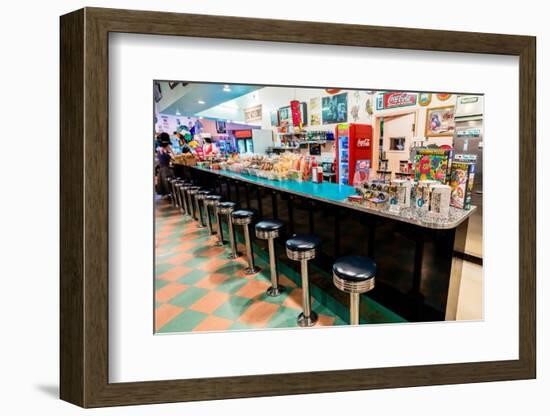 Peggy Sue's Americana Route 66 inspired diner in Yermo, California about eight miles outside of...-Joseph Sohm-Framed Photographic Print