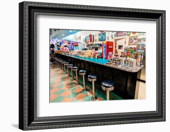 Peggy Sue's Americana Route 66 inspired diner in Yermo, California about eight miles outside of...-Joseph Sohm-Framed Photographic Print